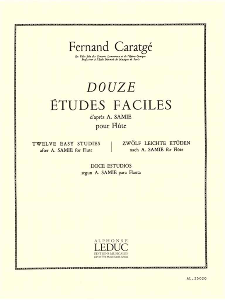 Fernand Caratge: 12 Etudes faciles, d'apres Samie